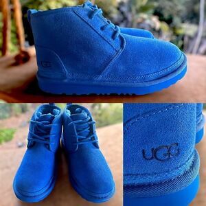 🔥🔥UGG NEUMEL SUEDE SHEARLING LINED CHUKKA ANKLE BOOTS MEN YOUTH 5 WOMEN  7